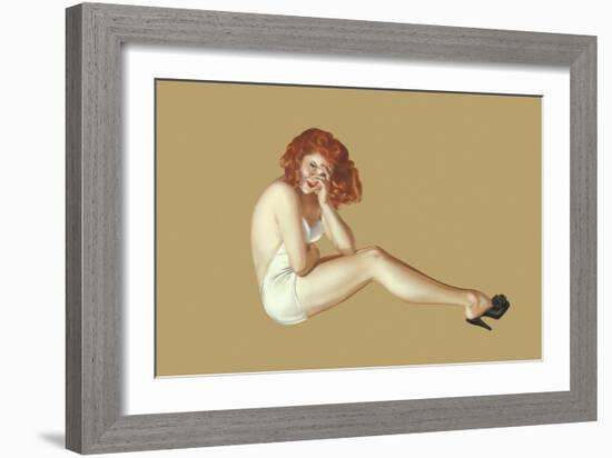 Varga Girl, May 1943-Alberto Vargas-Framed Art Print