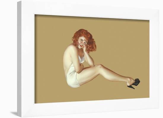 Varga Girl, May 1943-Alberto Vargas-Framed Art Print