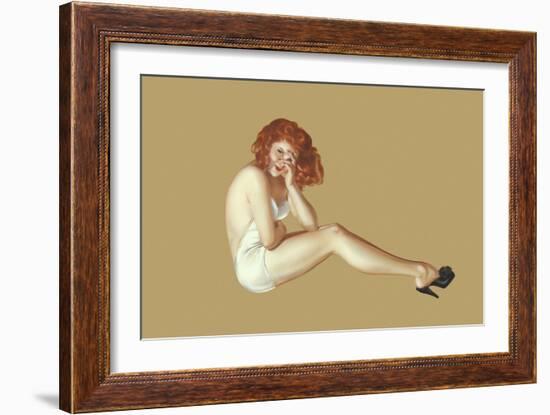 Varga Girl, May 1943-Alberto Vargas-Framed Art Print