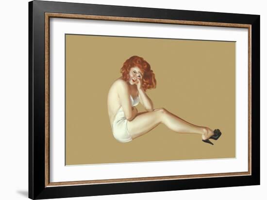 Varga Girl, May 1943-Alberto Vargas-Framed Art Print