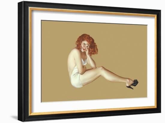 Varga Girl, May 1943-Alberto Vargas-Framed Art Print