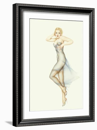 Varga Girl, November 1940-Alberto Vargas-Framed Art Print