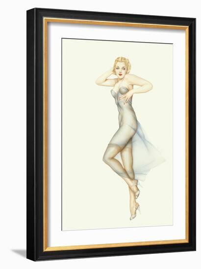 Varga Girl, November 1940-Alberto Vargas-Framed Art Print