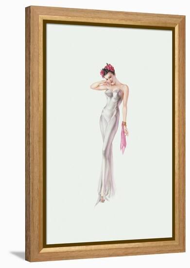 Varga Girl, November 1941-Alberto Vargas-Framed Stretched Canvas