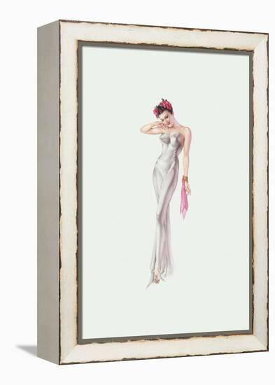 Varga Girl, November 1941-Alberto Vargas-Framed Stretched Canvas