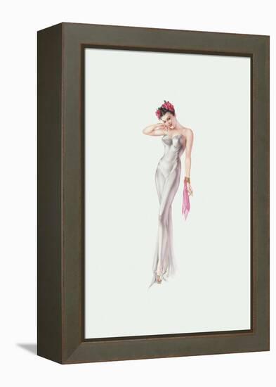 Varga Girl, November 1941-Alberto Vargas-Framed Stretched Canvas