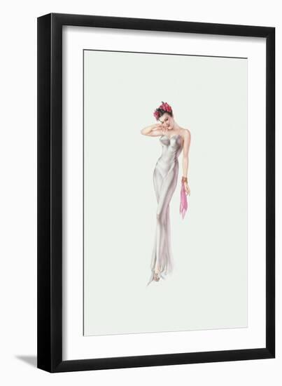 Varga Girl, November 1941-Alberto Vargas-Framed Art Print