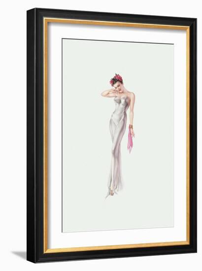 Varga Girl, November 1941-Alberto Vargas-Framed Art Print