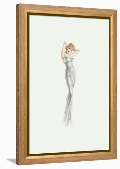 Varga Girl, November 1942-Alberto Vargas-Framed Stretched Canvas