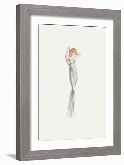 Varga Girl, November 1942-Alberto Vargas-Framed Art Print