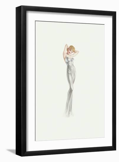 Varga Girl, November 1942-Alberto Vargas-Framed Art Print