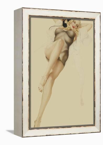 Varga Girl, October 1940-Alberto Vargas-Framed Stretched Canvas