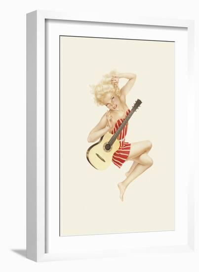 Varga Girl, October 1942-Alberto Vargas-Framed Premium Giclee Print