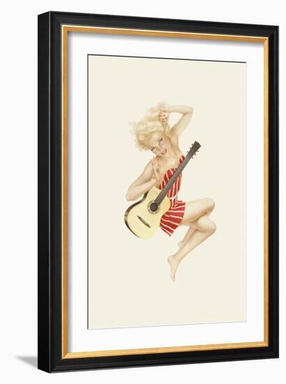 Varga Girl, October 1942-Alberto Vargas-Framed Premium Giclee Print