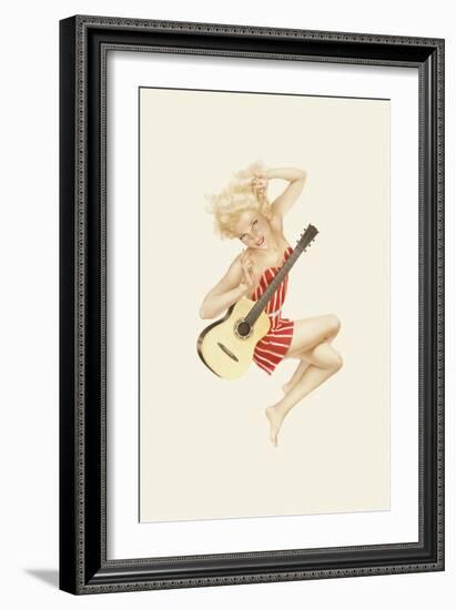 Varga Girl, October 1942-Alberto Vargas-Framed Art Print