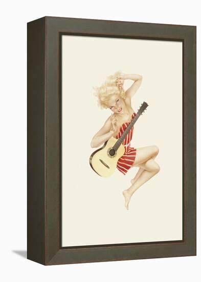 Varga Girl, October 1942-Alberto Vargas-Framed Stretched Canvas