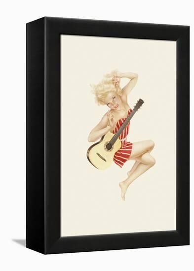 Varga Girl, October 1942-Alberto Vargas-Framed Stretched Canvas