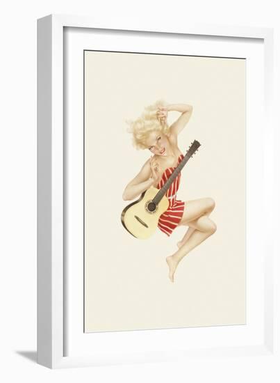 Varga Girl, October 1942-Alberto Vargas-Framed Premium Giclee Print