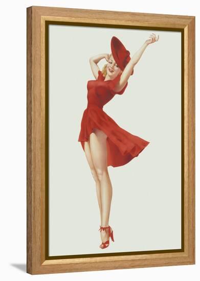 Varga Girl, September 1941-Alberto Vargas-Framed Stretched Canvas