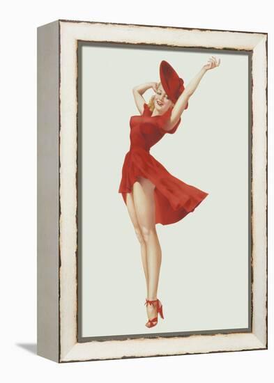 Varga Girl, September 1941-Alberto Vargas-Framed Stretched Canvas