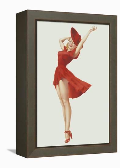 Varga Girl, September 1941-Alberto Vargas-Framed Stretched Canvas