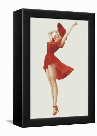 Varga Girl, September 1941-Alberto Vargas-Framed Stretched Canvas