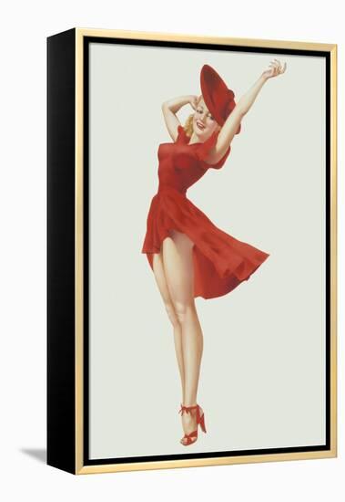 Varga Girl, September 1941-Alberto Vargas-Framed Stretched Canvas