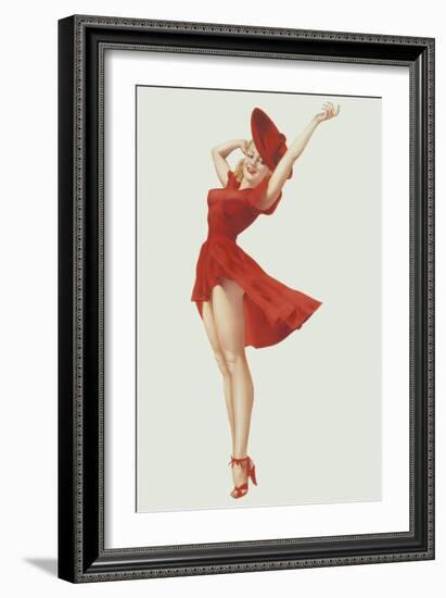 Varga Girl, September 1941-Alberto Vargas-Framed Premium Giclee Print