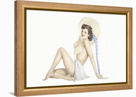 Varga Girl, September 1942-Alberto Vargas-Framed Stretched Canvas