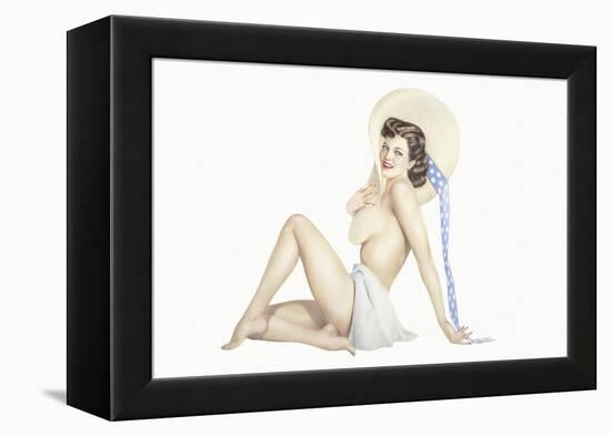 Varga Girl, September 1942-Alberto Vargas-Framed Stretched Canvas