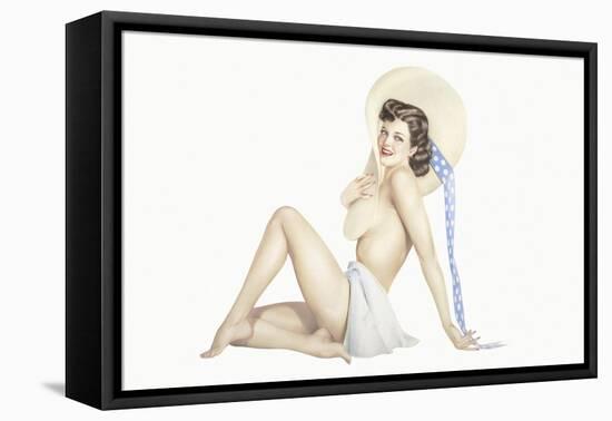 Varga Girl, September 1942-Alberto Vargas-Framed Stretched Canvas