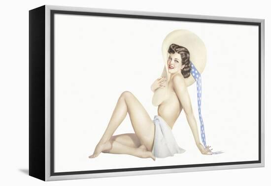 Varga Girl, September 1942-Alberto Vargas-Framed Stretched Canvas