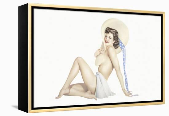 Varga Girl, September 1942-Alberto Vargas-Framed Stretched Canvas