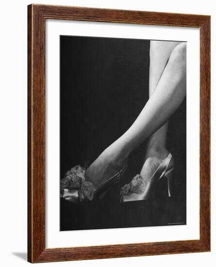 Varga Girls from Dubarry Was a Lady, Ankles of Hazel Brooks-Peter Stackpole-Framed Photographic Print