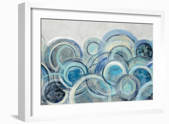 Variation Blue Grey Crop-Silvia Vassileva-Framed Art Print