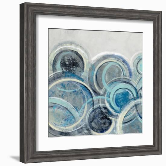 Variation Blue Grey II-Silvia Vassileva-Framed Art Print