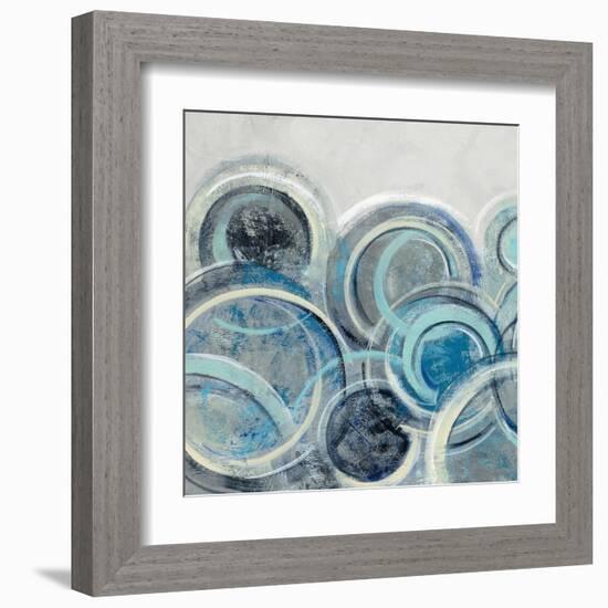 Variation Blue Grey II-Silvia Vassileva-Framed Art Print