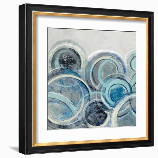 Variation Blue Grey II-Silvia Vassileva-Framed Art Print