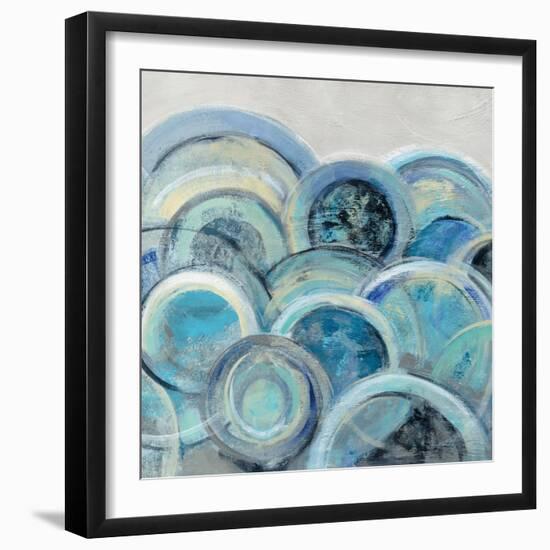 Variation Blue Grey III-Silvia Vassileva-Framed Art Print