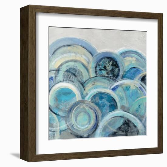 Variation Blue Grey III-Silvia Vassileva-Framed Art Print