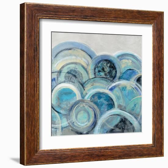 Variation Blue Grey III-Silvia Vassileva-Framed Art Print