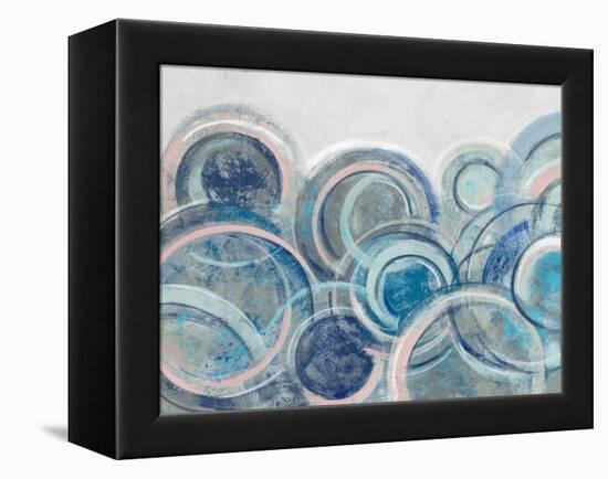 Variation Blue Grey Pink Crop-Silvia Vassileva-Framed Stretched Canvas