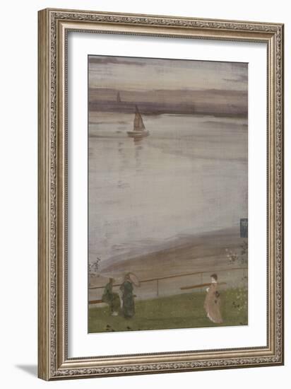 Variations en violet et vert-James Abbott McNeill Whistler-Framed Giclee Print