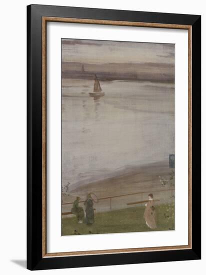 Variations en violet et vert-James Abbott McNeill Whistler-Framed Giclee Print