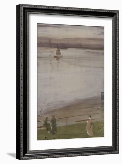 Variations en violet et vert-James Abbott McNeill Whistler-Framed Giclee Print