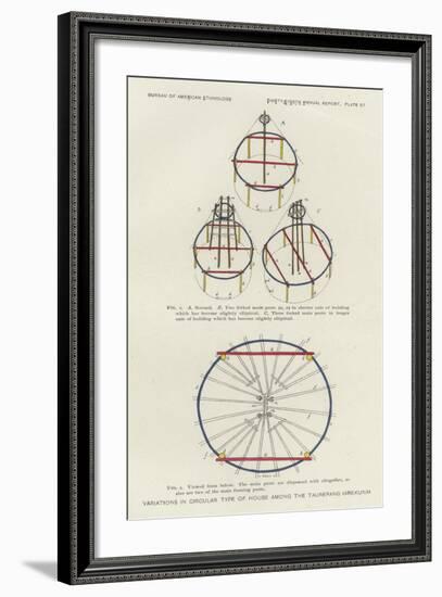 Variations in Circular Type of House Among the Taurepang-null-Framed Giclee Print