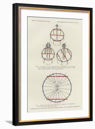 Variations in Circular Type of House Among the Taurepang-null-Framed Giclee Print