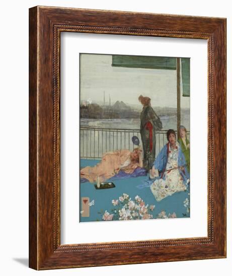 Variations in Flesh Colour and Green, the Balcony, C.1870-79-James Abbott McNeill Whistler-Framed Giclee Print