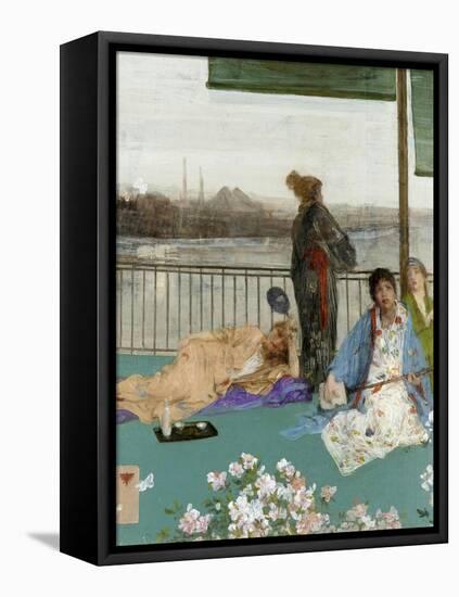 Variations in Flesh Colour and Green: the Balcony, C. 1870-James Abbott McNeill Whistler-Framed Premier Image Canvas