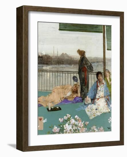 Variations in Flesh Colour and Green: the Balcony, C. 1870-James Abbott McNeill Whistler-Framed Giclee Print